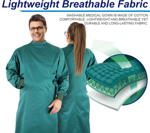 Fabricant de blouse de patient Robe d'hôpital à épaules ouvertes Robe de patient à manches courtes - Product Image 2