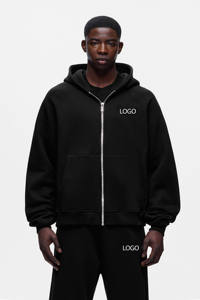 Ensemble survêtement jogging en molleton de coton imprimé 400GSM pour l'automne et l'hiver, logo personnalisé, unisexe, surdimensionné, streetwear respirant - Product Image 2