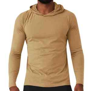 Conjunto Deportivo de Moda para Hombre, Otoño Invierno, Transpirable, 100% Poliéster, Personalizable, Color Sólido, Sudadera con Capucha y Pantalones Largos - Product Image 1