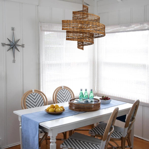 Pantallas decorativas de lujo de la mejor producción, lámparas colgantes de ratán para iluminar restaurantes y cafeterías - Product Image 5