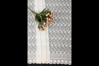 Tissu de broderie en filet de qualité supérieure, motif à pois et à carreaux, robe de mariée, robe de couture, vêtements de mode, fabricant OEM ODM en Inde