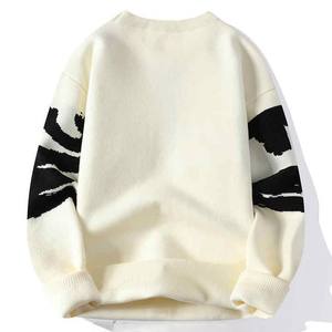 Suéter de Punto Personalizado para Hombre, Cuello Redondo, 100% Algodón, Diseño Jacquard, Tejido Transpirable de Lana - Product Image 6