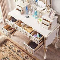 Vanité de maquillage Style européen avec coiffeuse de couleur blanche pour meubles de chambre à coucher, vente complète de meubles de maison