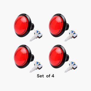 Juego de Botones Pulsadores Convexos para Arcade con 4 Luces LED, Microinterruptor, Longitud Personalizada, 1NO, Metal y Plástico, 24V 12V 220V 16A, Control Momentáneo, IP40 - Product Image 6