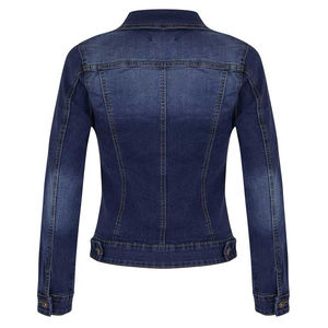 Veste en jean en coton matelassé taille XL pour femmes meilleure vente manteau d'hiver respirant et confortable poche plaquée à double rabat Logo personnalisé - Product Image 4