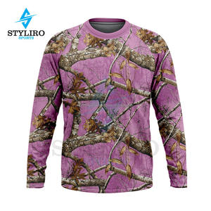 Camisetas de Algodón de 240 Gramos para Hombre, Estampado de Camuflaje RealTree, Impresión Digital, Secado Rápido, Transpirables, para Caza, Selva y Camping en el Bosque - Product Image 3