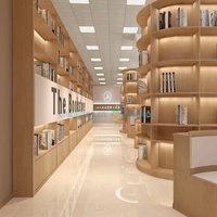 Étagère de bibliothèque double face Chiquitos, étagères ouvertes pour le rangement des livres, bibliothèque en métal robuste pour bibliothèque, salle de lecture, librairie