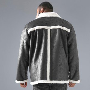 Most Popular Winter Collection Coated Stand Waterproof Eco-Friendly <b>Shearling</b> Leather <b>Jacket</b> Fully Customized Great Personality - Product Image 4