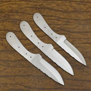 Couteau à lame fixe en acier au carbone de qualité industrielle, à dos droit, à fabriquer soi-même, à lame pleine, pour le camping et la chasse - Product Image 5