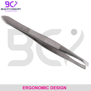 Las mejores pinzas para cejas en color plateado Acero inoxidable La más alta calidad Reutilizable y duradera Producto más nuevo Herramienta de belleza - Product Image 2