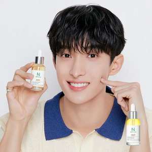 Ampolla de 30 ml y Ampolla para el Cuidado de la Piel Anti-Acné, Antiarrugas e Iluminadora con Escualano, Arbutina y Oro 24K para Uso Doméstico - Product Image 2