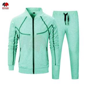 Survêtement pour homme avec impression de logo personnalisé OEM ODM, ensemble deux pièces, vêtements d'entraînement confortables - Product Image 1