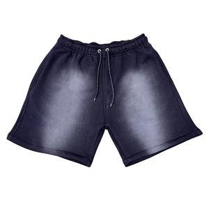 Nouveau short de sport Vintage lavé à l'acide pour hommes Logo personnalisé coton course à pied basket-ball Football Shorts d'entraînement - Product Image 5