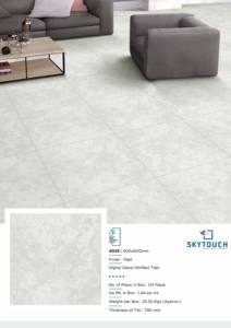 Vente en gros de carreaux de porcelaine mats pour hall d'entrée indien de 8.5mm d'épaisseur, tailles 600X600, différents types pour salle de bain ou sol intérieur - Product Image 3