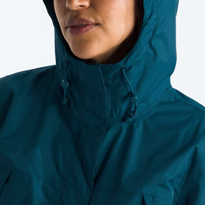 เสื้อแจ็คเก็ตกันลมมีฮู้ดสำหรับผู้หญิงเสื้อกันลมมีขนาดพิเศษ - Product Image 5