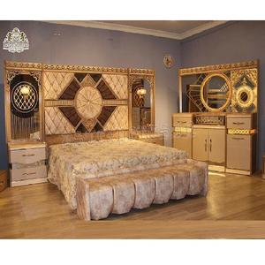 การออกแบบที่ทันสมัยสไตล์ฝรั่งเศสชุดเฟอร์นิเจอร์ห้องนอนที่มีคุณภาพพรีเมี่ยมไม้เนื้อแข็งเฟอร์นิเจอร์ห้องนอนยุโรปเตียงวิลล่าหรู - Product Image 1