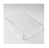 Design le plus attrayant Plateau rond en acrylique sans poignées Plateau de service pour hôtels restaurants Décoratif Top Vente