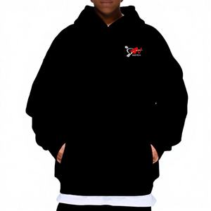 Sudadera con Capucha Negra Extra Grande de Lujo para Hombre al por Mayor, 100% Algodón, Logotipo Bordado Personalizado, Capucha Gruesa de Alta Calidad - Product Image 1