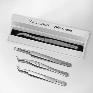 For STL-12 Curved L-Shaped Stainless Steel Tweezers Precision Tip for Professional Eyelash Extensions-Essential Supplies - Product Image 6