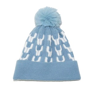 Gorros con forro de satén de invierno de punto con logotipo propio impreso personalizado 2025, gorro de calavera con puños y puños menos para viajar - Product Image 4