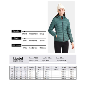 Vestes bouffantes à glissière de qualité supérieure pour femmes pour l'hiver-Prix de gros Vestes bouffantes - Product Image 6