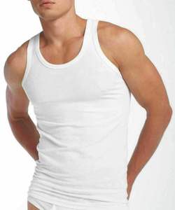 100% coton hommes sans manches été débardeur anti-boulochage respirant gilet de gymnastique Style décontracté - Product Image 5