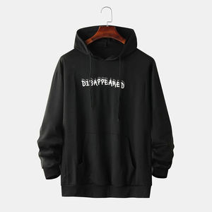 Personalizado Vintage bordado Rhinestone Streetwear serigrafía lavado ácido de gran tamaño 100% algodón de alta calidad hombres sudaderas con capucha - Product Image 1