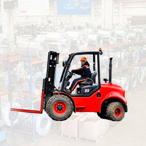 הפופולרי ביותר 3 טון דיזל מלגזה חדש המפרק מחוץ לכביש עם 4WD כל ארבע כונן גלגל 3.5t 5t 4t 6t עבור שטח קשה - Product Image 1