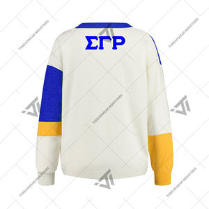 Personnalisé Grec Sigma Gamma Rho Sororité 1922 Cardigan Brodé Colorblock College Accessoires - Product Image 2