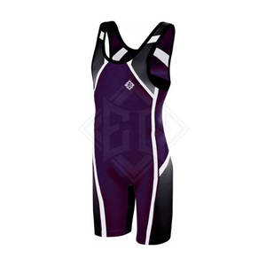 Nouvelle arrivée Spandex Polyester vêtements de lutte hommes Wrestling Singlet séchage rapide singulet personnalisé - Product Image 5