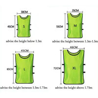 Chalecos Reversibles Personalizados con Logotipo para Jóvenes, 100% Poliéster, Cuello en V, para Entrenamiento de Baloncesto/Fútbol, Nombre Personalizado