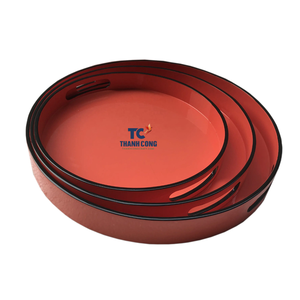 Bandeja de servicio de laca MDF de la mejor calidad Bandeja decorativa de madera hecha a mano al por mayor de Vietnam - Product Image 3