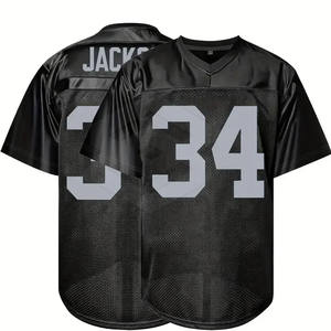 Camiseta de fútbol americano transpirable de secado rápido de alta calidad para hombres de talla grande a la venta - Product Image 1