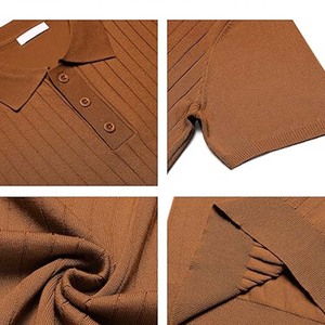 Camisa de Lona para Hombre de Primera Calidad, Manga Corta, Color Sólido, Impresión Digital Personalizada, Logotipo Personalizado, Corte Regular, Verano - Product Image 5