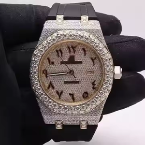 41 MM Luxury Customize Automatic Mechanical Stainless Steel Hip Hop Vvs Moissanite diamond Iced Out <b>Watch</b> <b>for</b> Men - Product Image 5