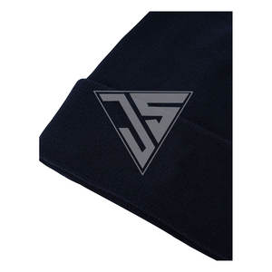 Mode en gros Logo personnalisé couleur unie 100% bonnet d'hiver chaud en fibre acrylique avec logo personnalisé bonnet en tricot bonnet chaud - Product Image 3