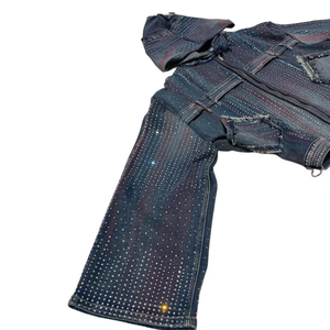 Veste en jean de haute qualité pour hommes Veste au design unique à imprimé vintage pour l'hiver - Product Image 5