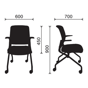 Premium Revolving Lift Office Chair with Foam & Fabric Adjustable Headrest Foldable for Home & Bedroom Use - Product Image 5