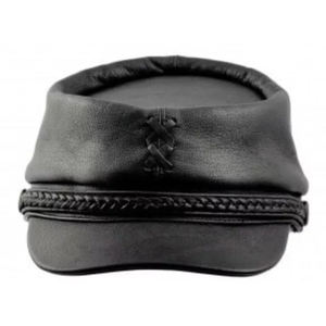 Woolen Kepi with Leather Visor High Quality Woolen <b>Hats</b> Handmade Customized Men Civil <b>Hats</b> and Headwear Supply - Product Image 4