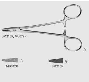 Porte-aiguille de chirurgie générale manuelle Gillies pince de maintien d'aiguille sécurisée base d'instruments chirurgicaux - Product Image 3