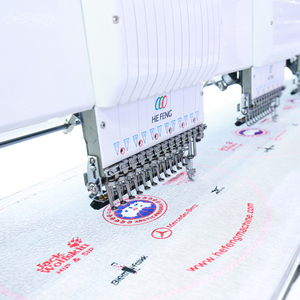 Industrial 28 Heads Flat Computerized Embroidery Machine For Boutique Small Logo Embroidery - Product Image 4