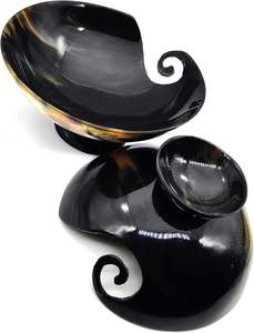 Bol en corne de fil fait à la main et fournitures de couture en fil grand bol en corne en corne véritable | Crochet à tricoter idéal - Product Image 2