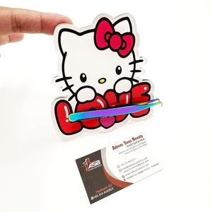 Azulejos de pestañas de dibujos animados de diseño personalizado sostenible para pinzas de pestañas al por mayor Diseña tus propios azulejos de pestañas acrílicos personalizados - Product Image 4