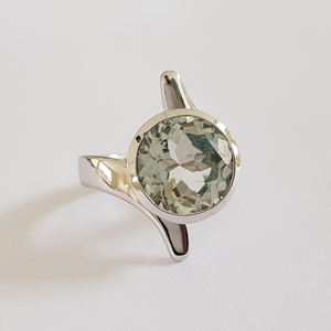 Shah Gems Women's Natural Green Amethyst <b>Ring</b> 925 Sterling <b>Silver</b> Fine Jewelry Gemstone <b>Ring</b> Everyday Wear <b>Set</b> - Product Image 5