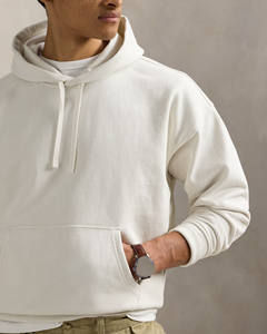 Sudadera con capucha blanca para hombre de Marfa International, con tejido polar suave y diseño minimalista para uso diario informal. - Product Image 4