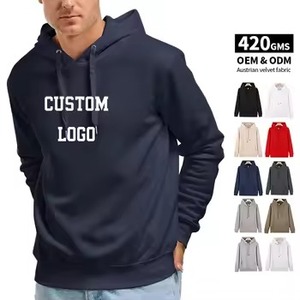 Sudaderas con capucha y pantalones de chándal holgados en blanco de alta calidad de diseñador fabricante de chándal personalizado conjunto de chándal para hombres - Product Image 3