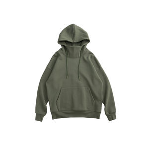 Pull à capuche à col roulé 100% coton imprimé lavé personnalisé de haute qualité Sweat à capuche brodé Streetwear Pull Printemps Surdimensionné - Product Image 2