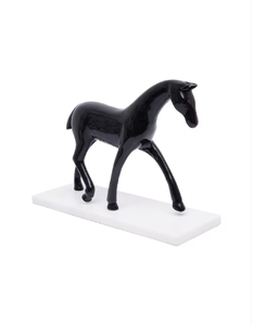 AK Brass Small Horse Metal Showpiece With <b>Black</b> Finishing For <b>Bedroom</b> Decor And Home Decor - Product Image 3