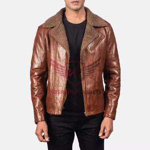 Chaqueta de piel de cordero personalizada de primera calidad para hombre, diseño Original hecho a mano, genuino de alta calidad para la temporada de invierno, edición limitada - Product Image 1