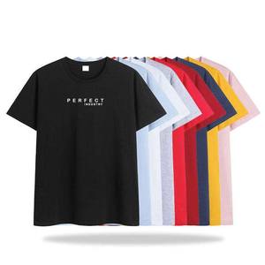 Custom Logo Men's <b>T</b>-<b>Shirts</b> Embroidery Cotton Jersey <b>T</b>-<b>Shirts</b> Short Sleeve Crew Neck Blank <b>White</b> Black-Oversize <b>Plain</b> <b>T</b>-<b>Shirts</b> - Product Image 6